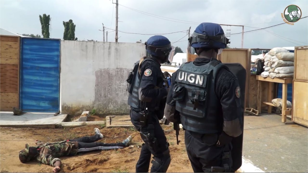 UIGN FRAP SWAT Team Côte d'Ivoire live demo ShieldAfrica 2017 Show Daily News Video TV Day 3