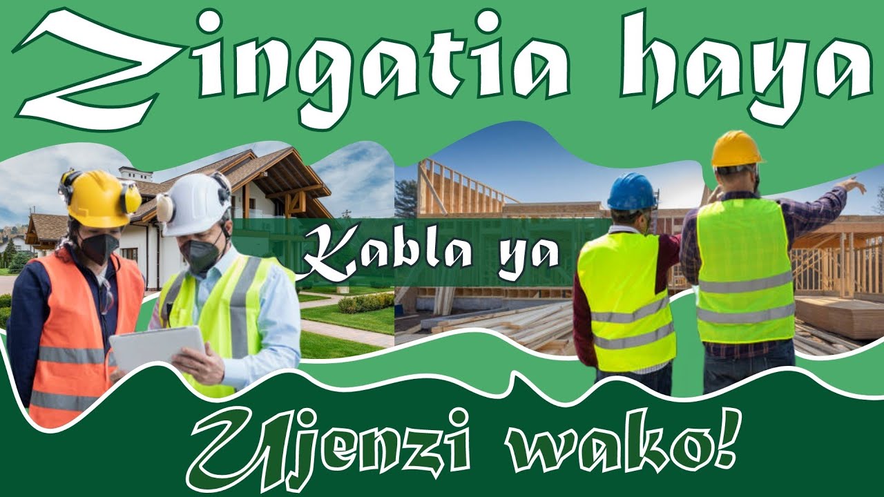 FANYA HAYA KABLA UJAANZA UJENZI WA NYUMBA YA KUISHI @Realestate.Tanzania #property