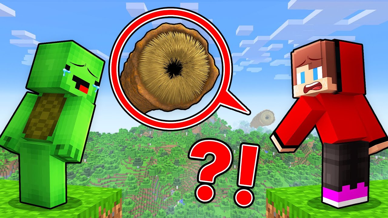 JJ and Mikey found Sand Worm in Minecraft (Maizen)