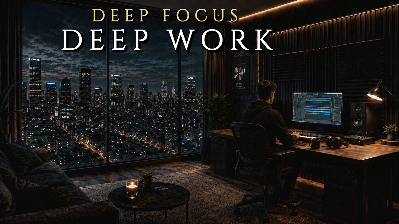 👉DEEP FOCUS 🌫️ Calm Ambient Lofi for Study & Deep Work (Subtle Flow, 3 Hours)