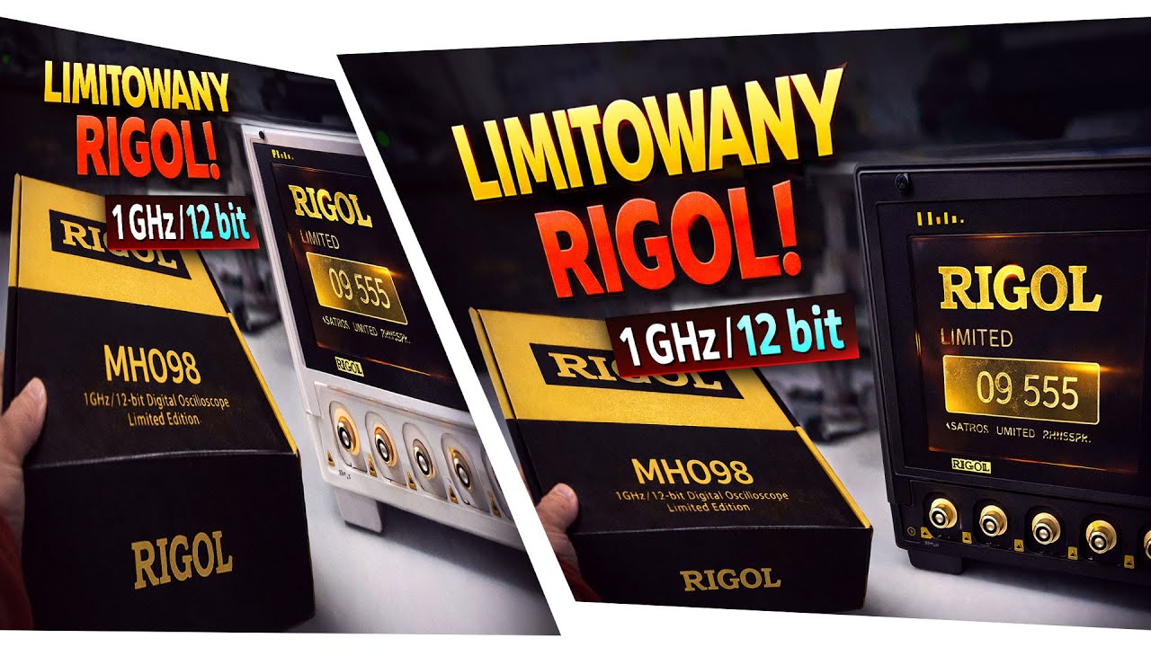 Rigol MHO98 oscyloskop cyfrowy 1GHz unboxing 🥳😁🤔👑