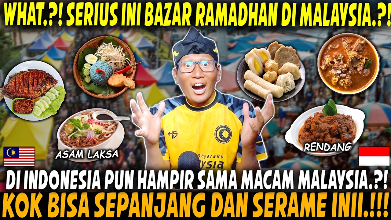 JAUH BEZA‼️ Bazar Ramadhan Malaysia vs Indonesia, Kenapa Indonesia Tak Macam Ini?!