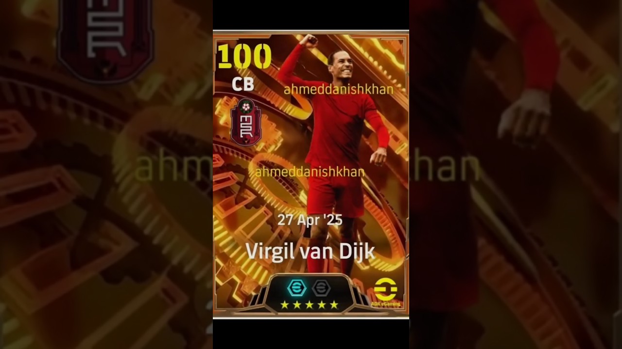 105 Rated BIG TIME Virgil Van Dijk Best Training #efootball #pes #efootball2024 #vandijk #dijk