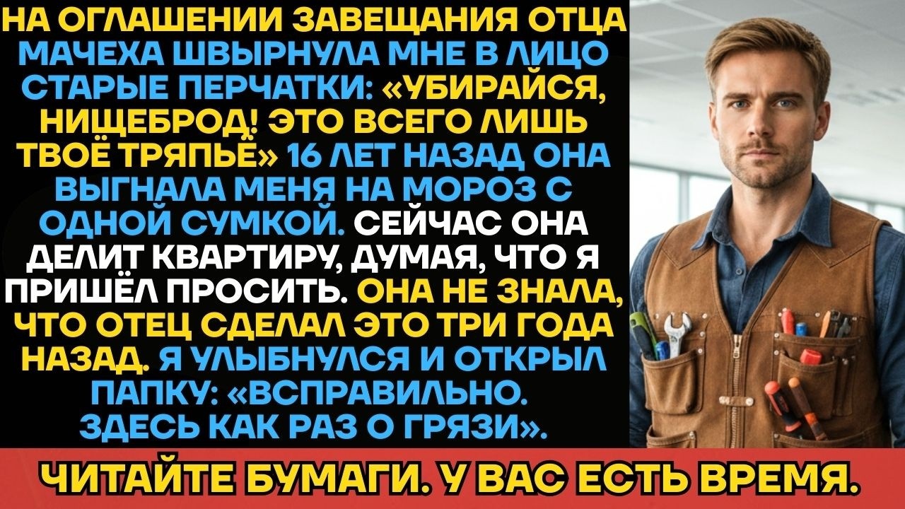«Забери Своё Тряпьё, Нищеброд!» Мачеха Швырнула Мне Перчатки Прямо На Оглашении Завещания. Через...