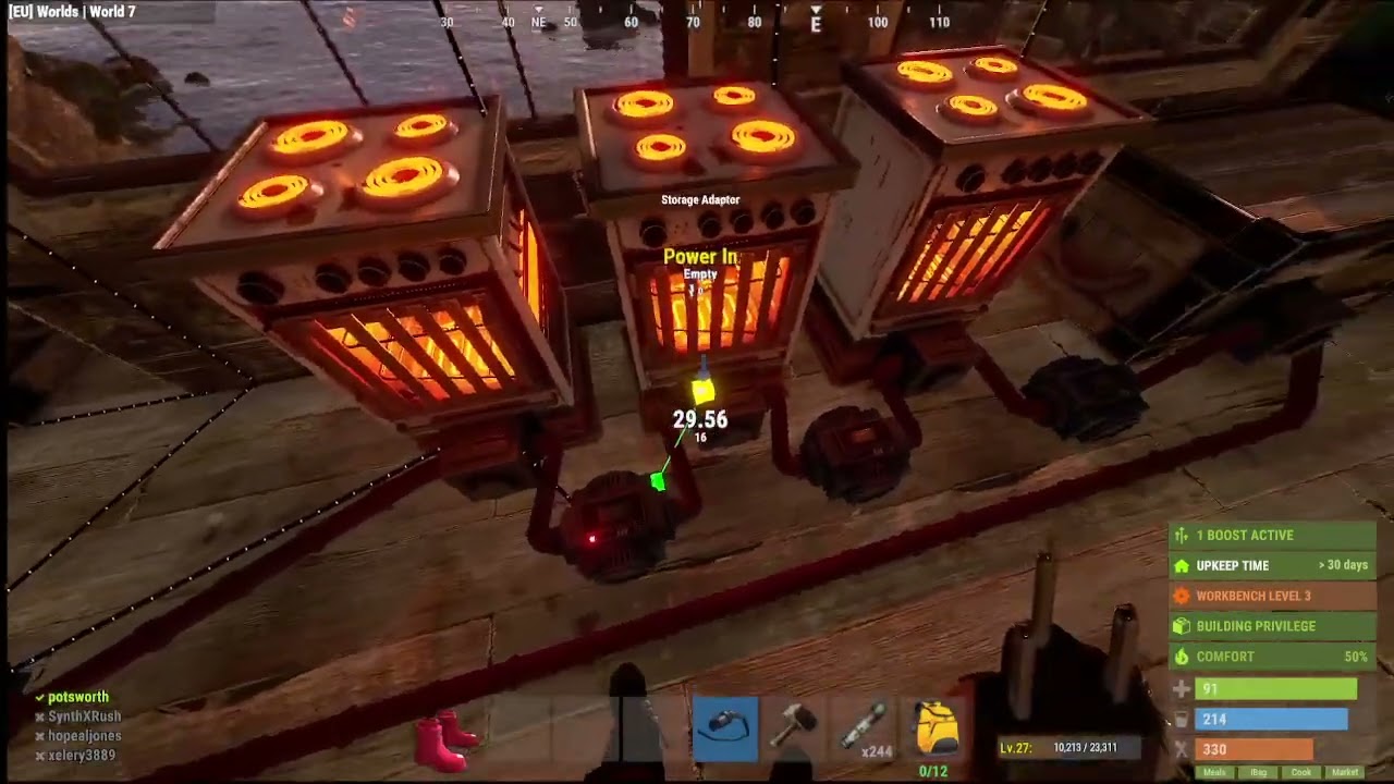 Rust PVE Trying More Automation in the Base On Brit's server