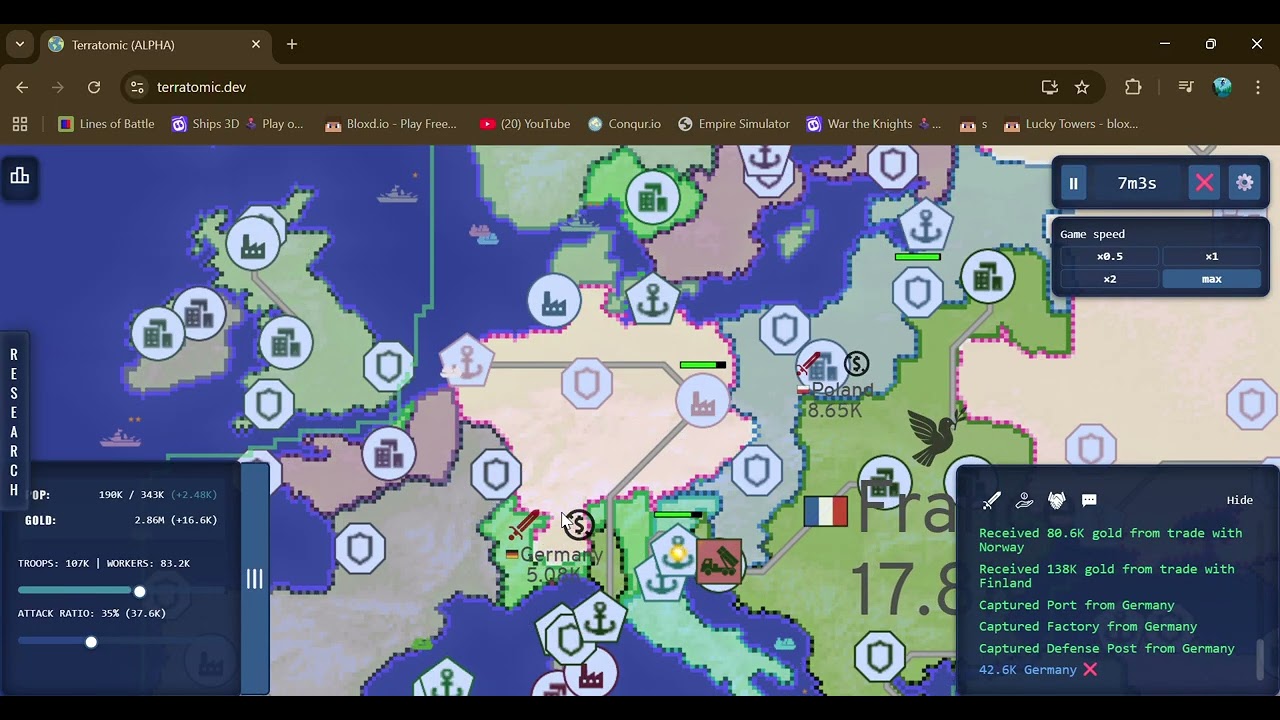 Terratomic gameplay
