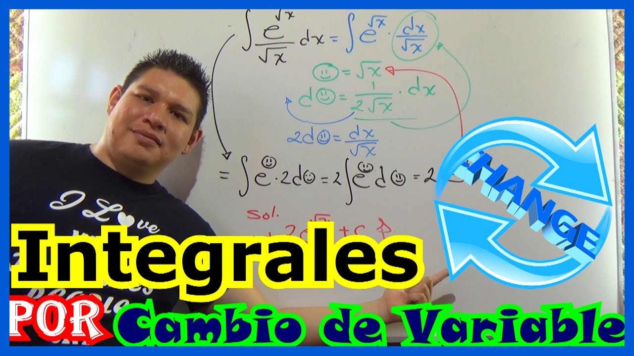 Aprender CÁLCULO INTEGRAL desde CERO, SUSTITUCIÓN O CAMBIO DE VARIABLE