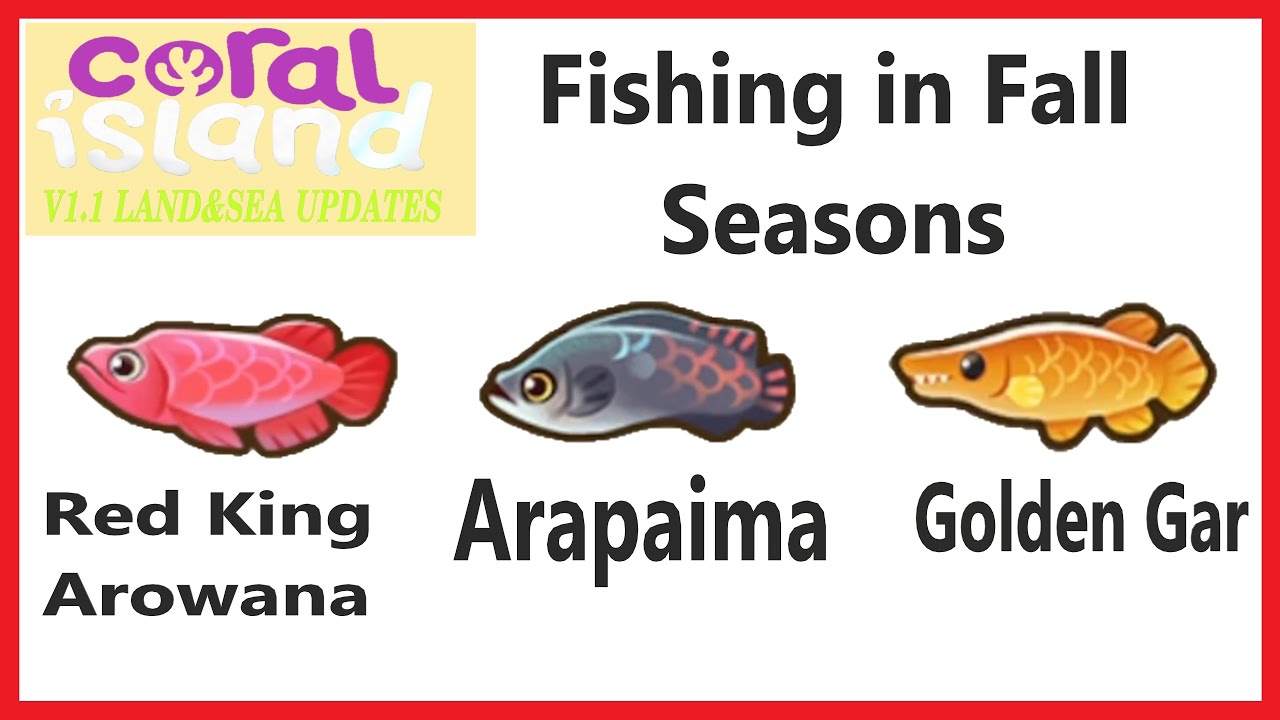 Fishing Fall Season Red King Arowana, Arapaima & Golden Gar - CORAL ISLAND
