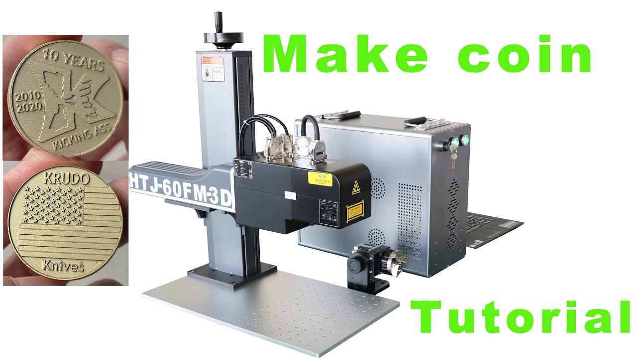 How to engraving coin blanks by 3d laser marking machine?