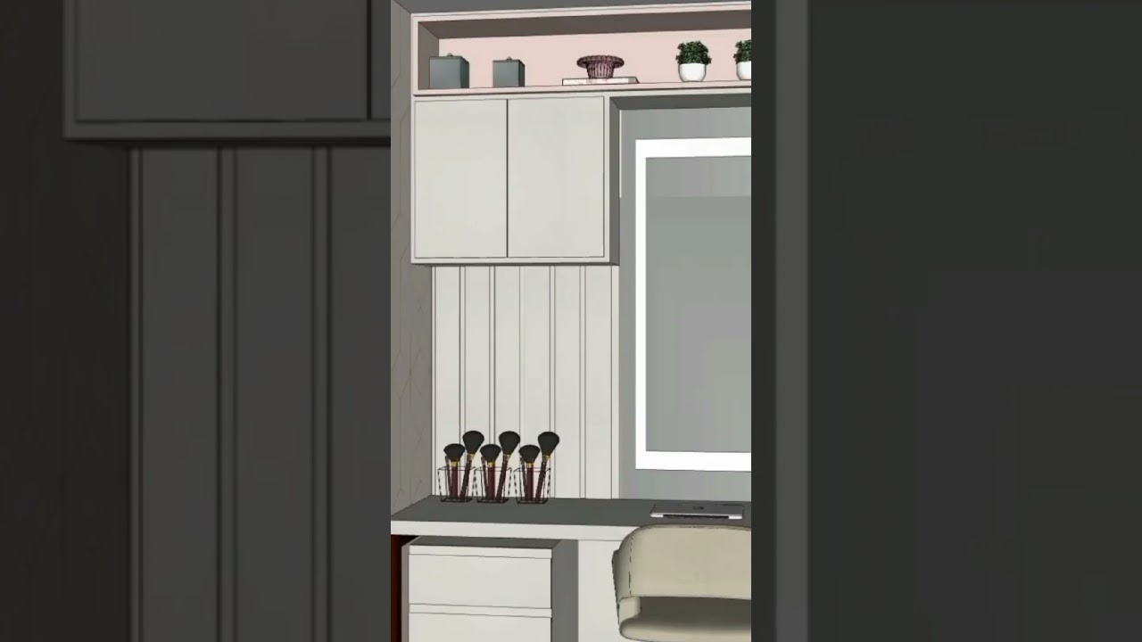makeup room setting