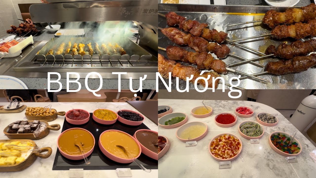 Thịt xiên que nướng than tại bàn #charcoal #bbq #skewers 
