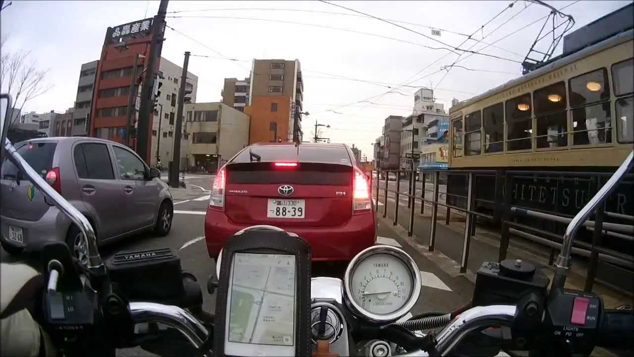 とやま ６倍速バイク車載 射水→呉羽→富山駅周辺→新庄