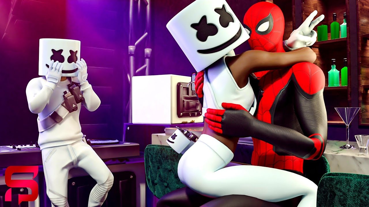 SPIDER-MAN FALLS IN LOVE with MARSHMELLO'S GIRLFRIEND.... Fortnite