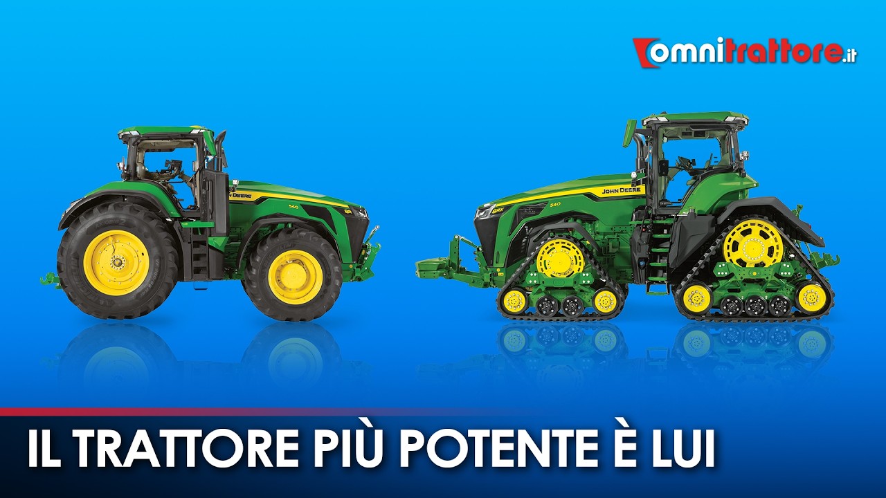 Il trattore più potente mai visto? John Deere 8R e 8RX arrivano a 634 CV