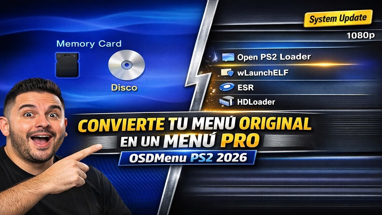 OSDMENU PS2 2026 + KELFBINDER 🏆 No Es Free McBoot… Es La Evolución del OSDSYS