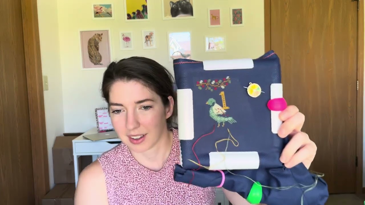 Flosstube #16: more #manningmaysal progress and testing out a new fabric