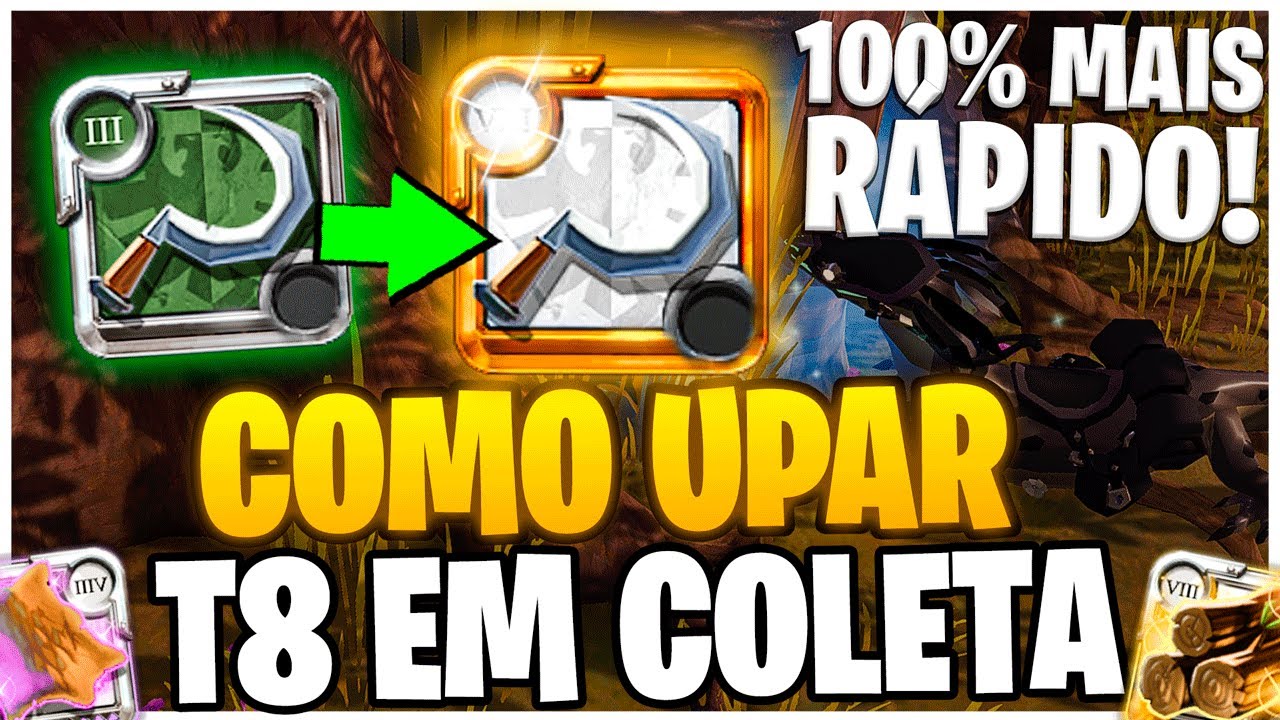 Como upar COLETA RÁPIDO para o TIER 8!! - Albion Online