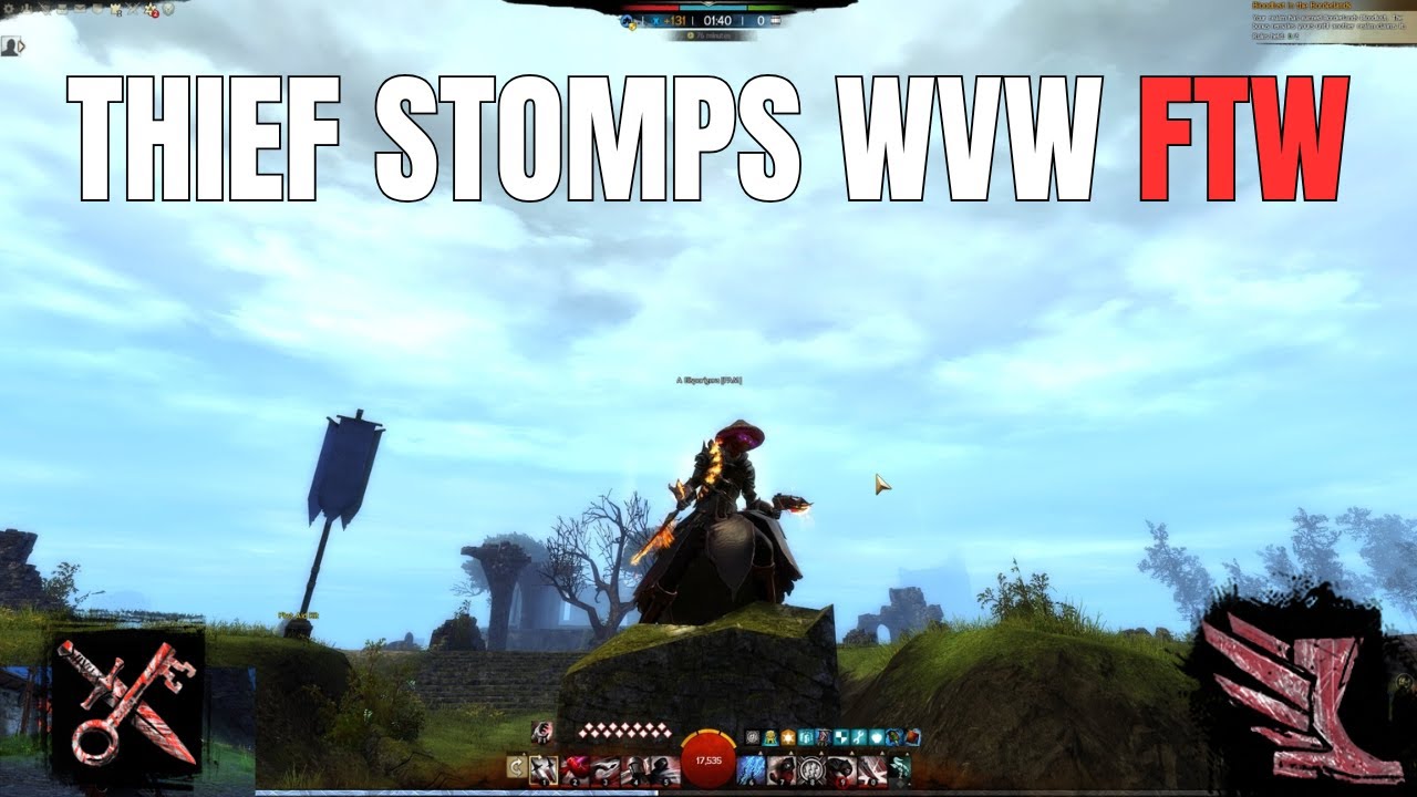Staff and DP Thief WvW Roaming WvW in GW2