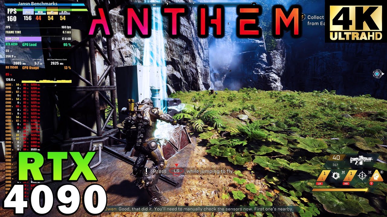 Anthem 4K | RTX 4090 | Ryzen 9 7950X | Maximum Settings | DLSS ON & OFF