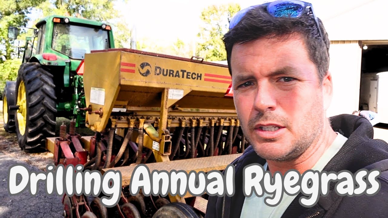 Drilling Annual Ryegrass Seed