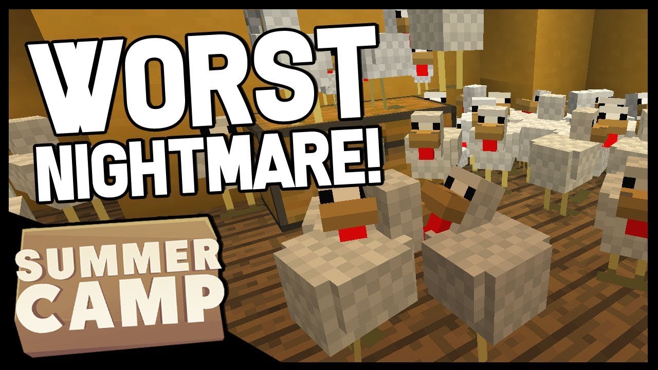 THIS IS MY WORST NIGHTMARE!! | Minecraft Summer Camp SMP | #12