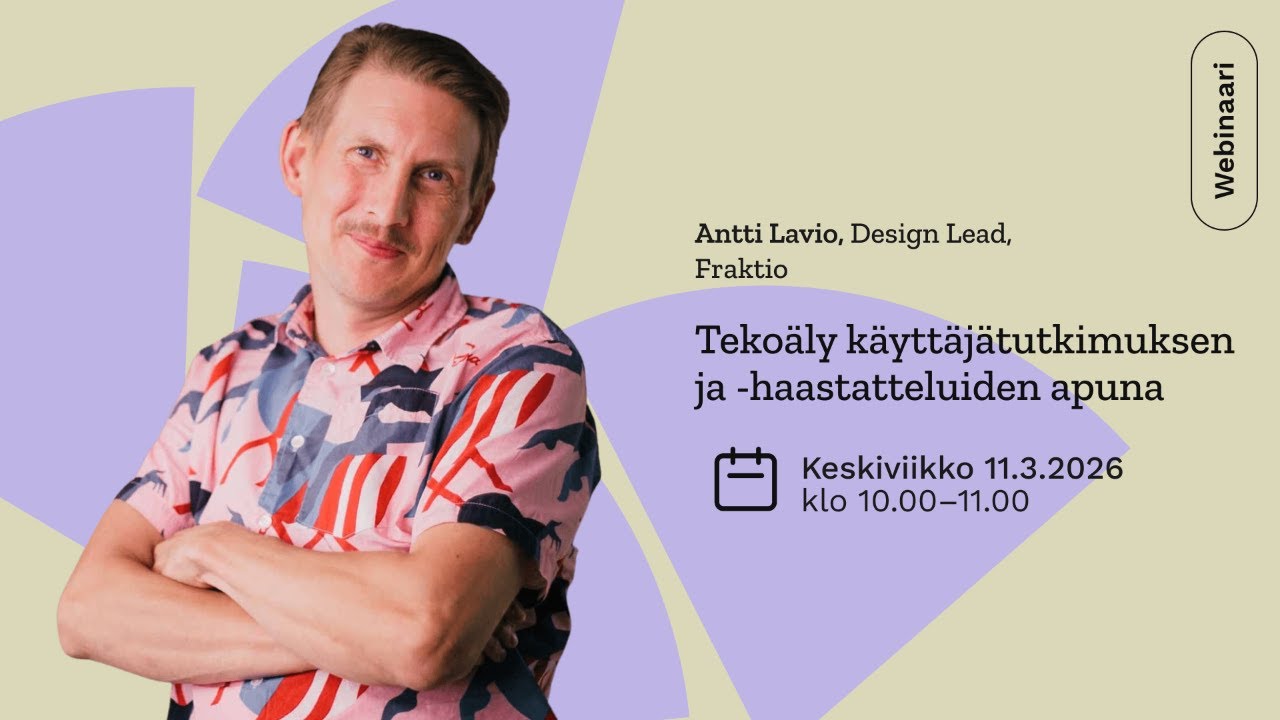 Tekoäly käyttäjätutkimuksen ja -haastatteluiden apuna