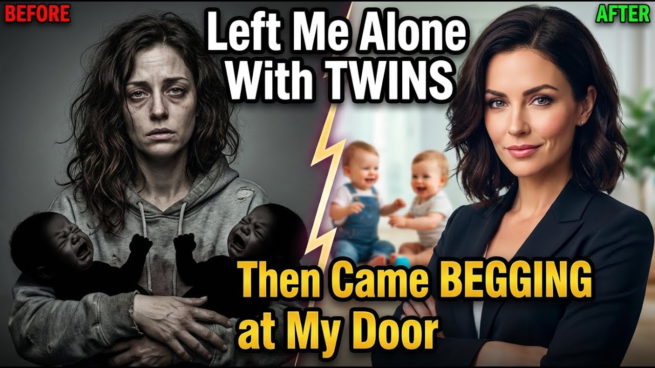 They left me alone with twins over "priorities." Two weeks later, they were begging at my door
