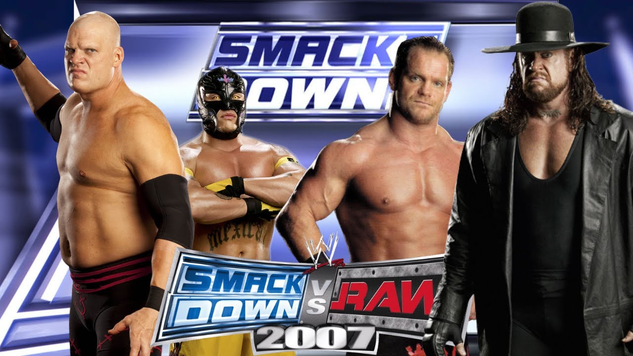 WWE SmackDown vs. Raw 2007 - Kane Season Mode  - Kane/Rey Mysterio vs. Chris Benoit/The Undertaker