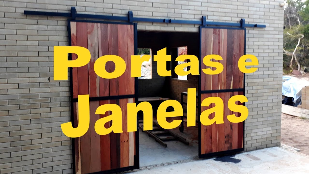 Portas e janelas de correr - Ferro e Madeira  #FaçaVocêMesmoSuaCasa - EP19