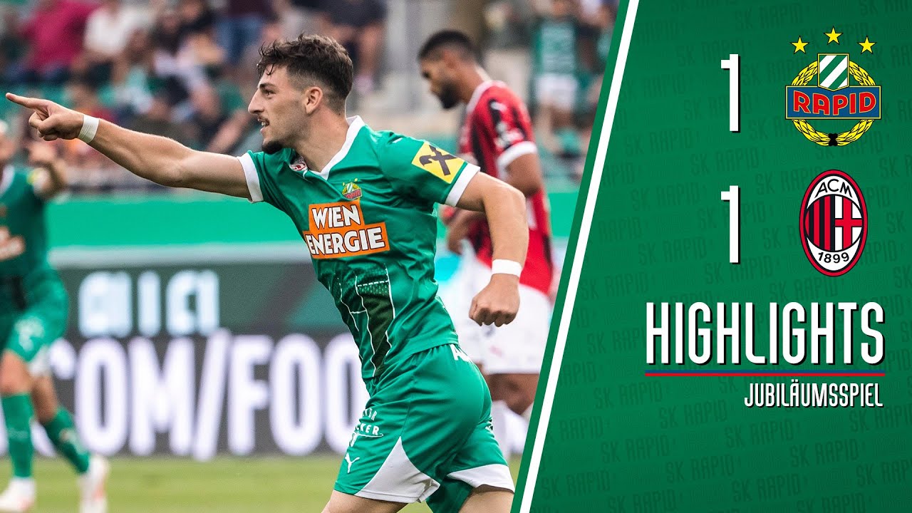 Highlights: SK Rapid - AC Milan