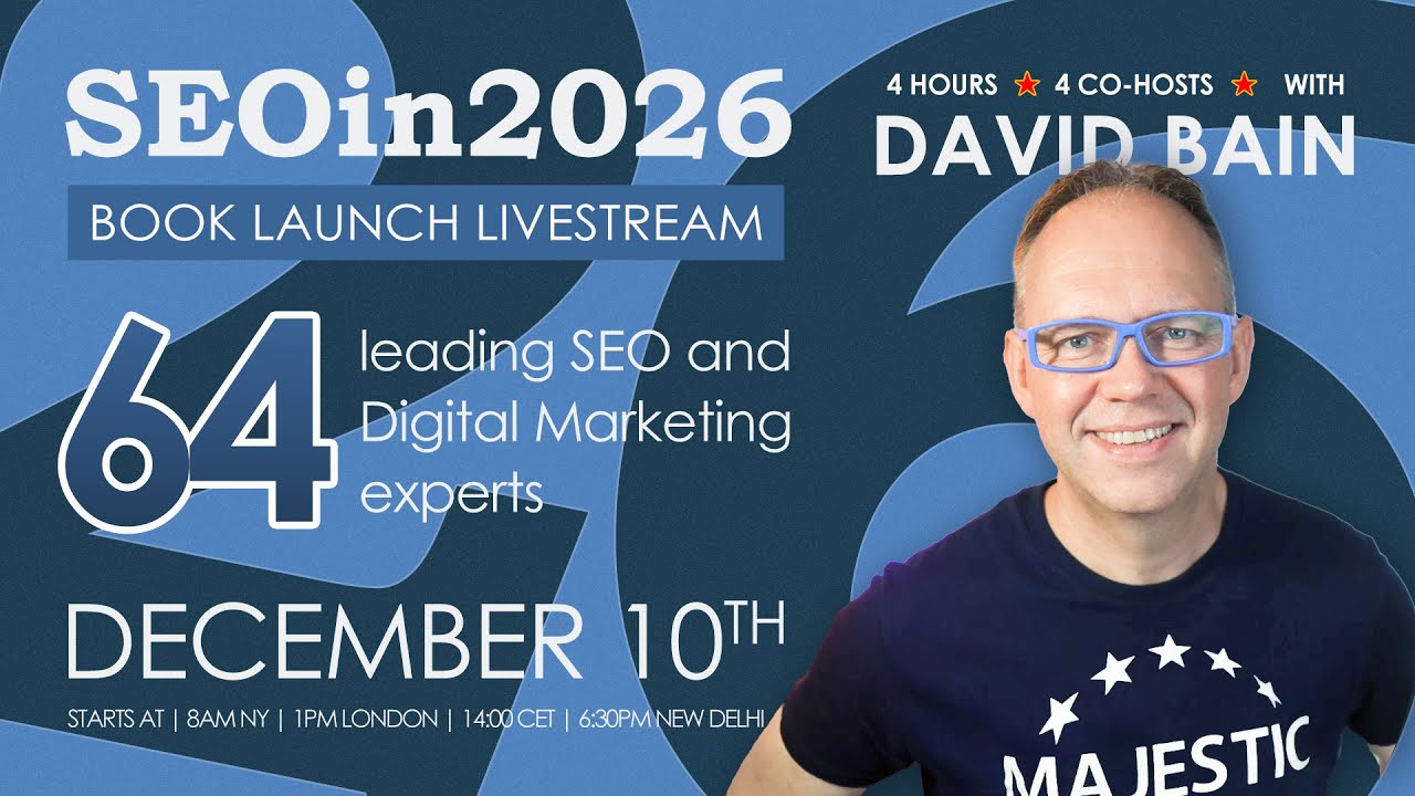 SEO in 2026 Livestream Book Launch