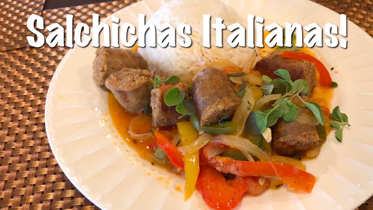 Salchichas Italianas - Como hacer Salchichas Italianas - Receta de Salchichas Italianas