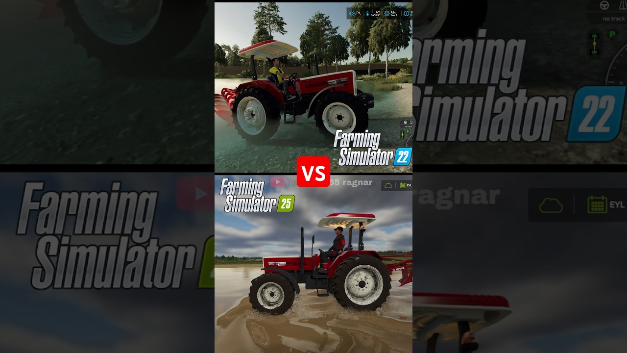 Farming Simulator 22 vs Farming simulator 25 & fs25 vs fs22 