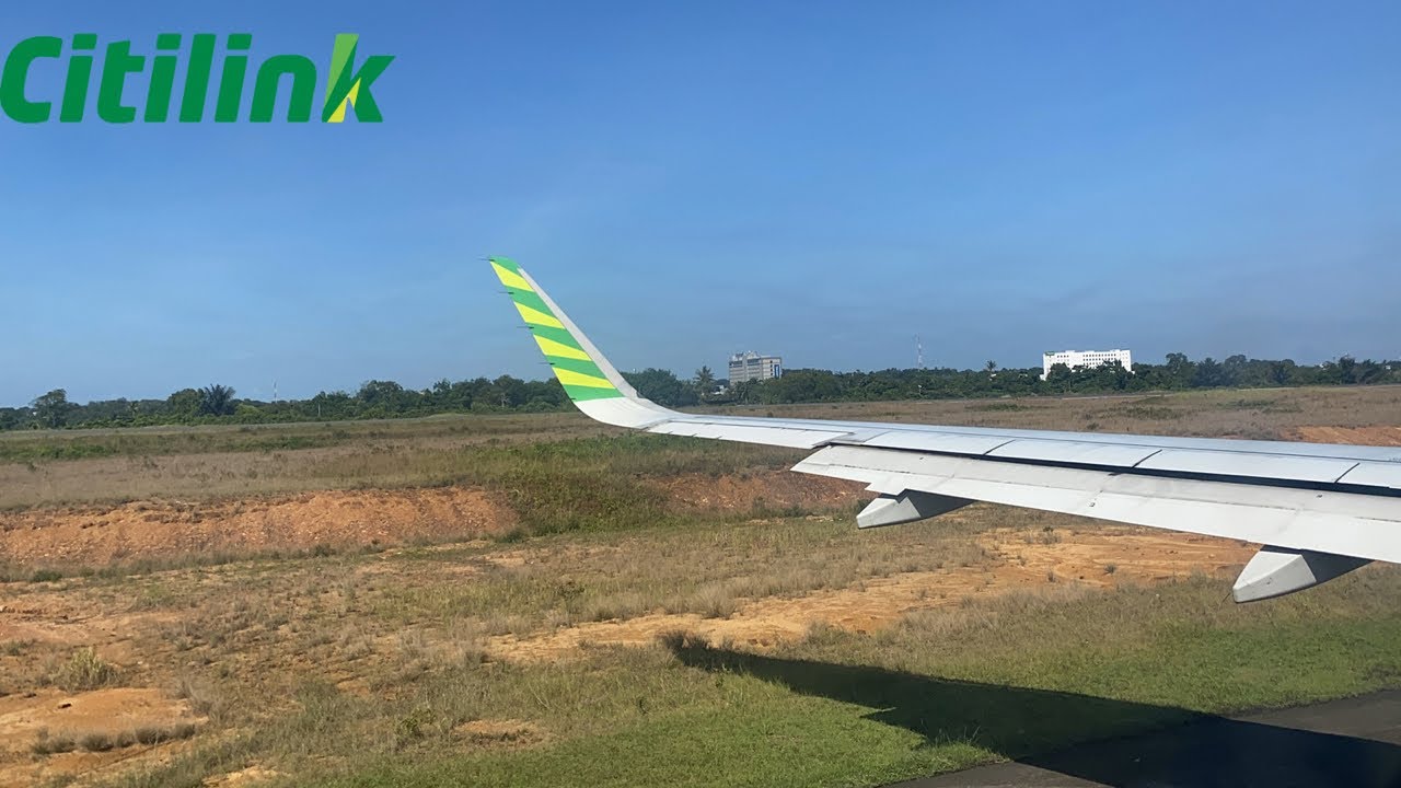 Citilink A320NEO Full Flight Video: QG971 Pangkalpinang to Jakarta + Return To Apron (RTA)