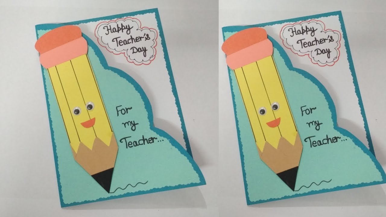 DIY Teachers Day Card | Handmade Greeting Card for Teacher's Day | Easy Card