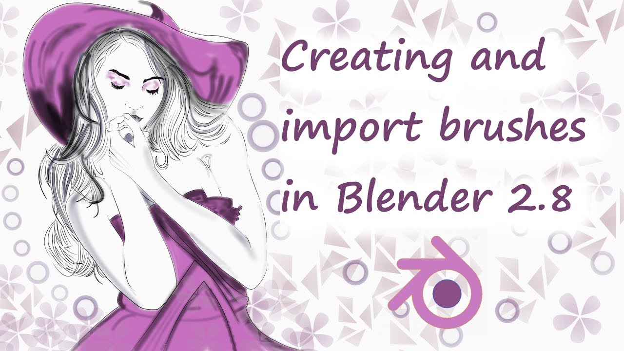Creating and append Grease Pencil brushes in Blender 2.8 RC Timelapse