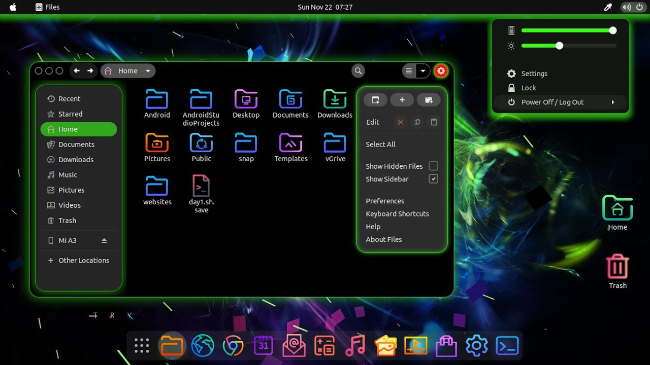 Best Neon Design Gtk3 Theme For All Linux Distro's