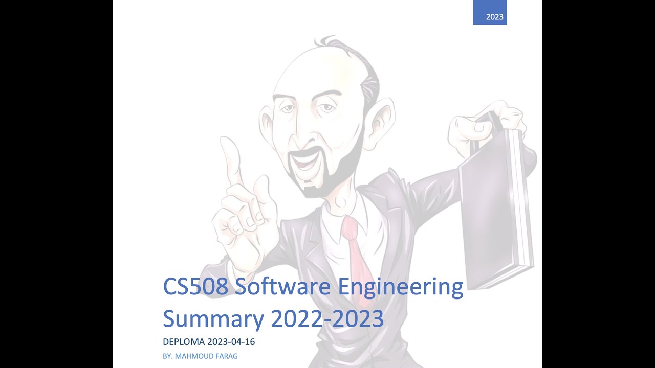 CS508 Software Engineering Summary 2023 Part 2