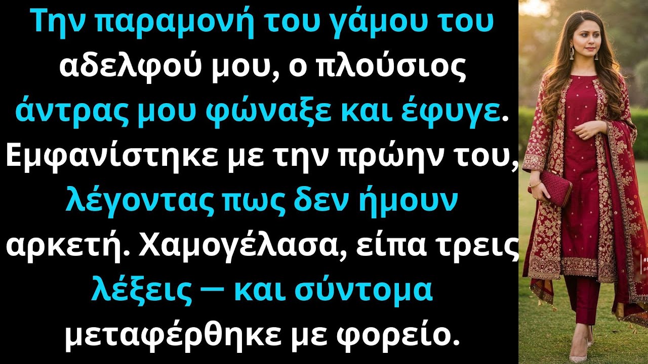 Στον γάμο του αδελφού μου, ο άντρας μου ήρθε με την πρώην του.