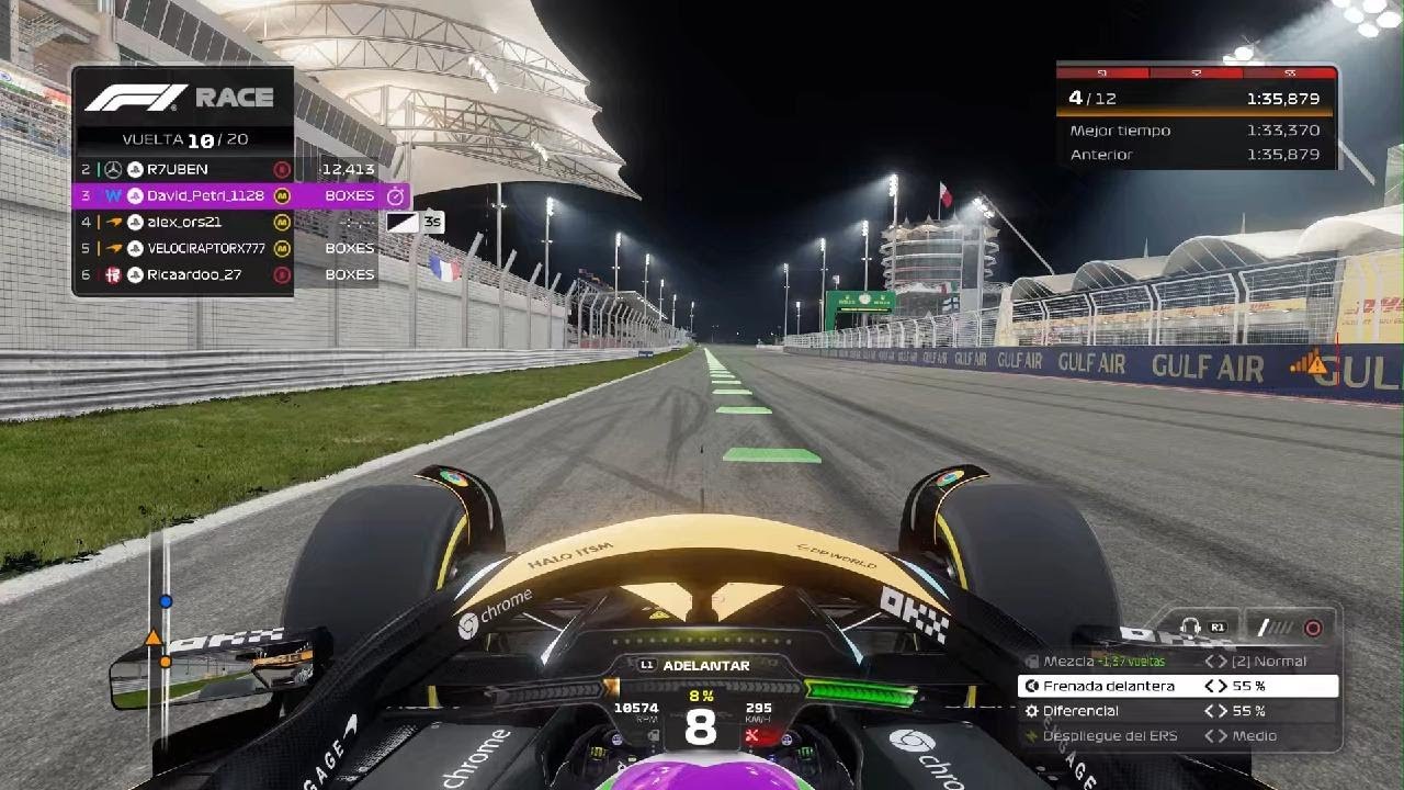 F1 23. T2: 1ª CARRERA, BAHREIN