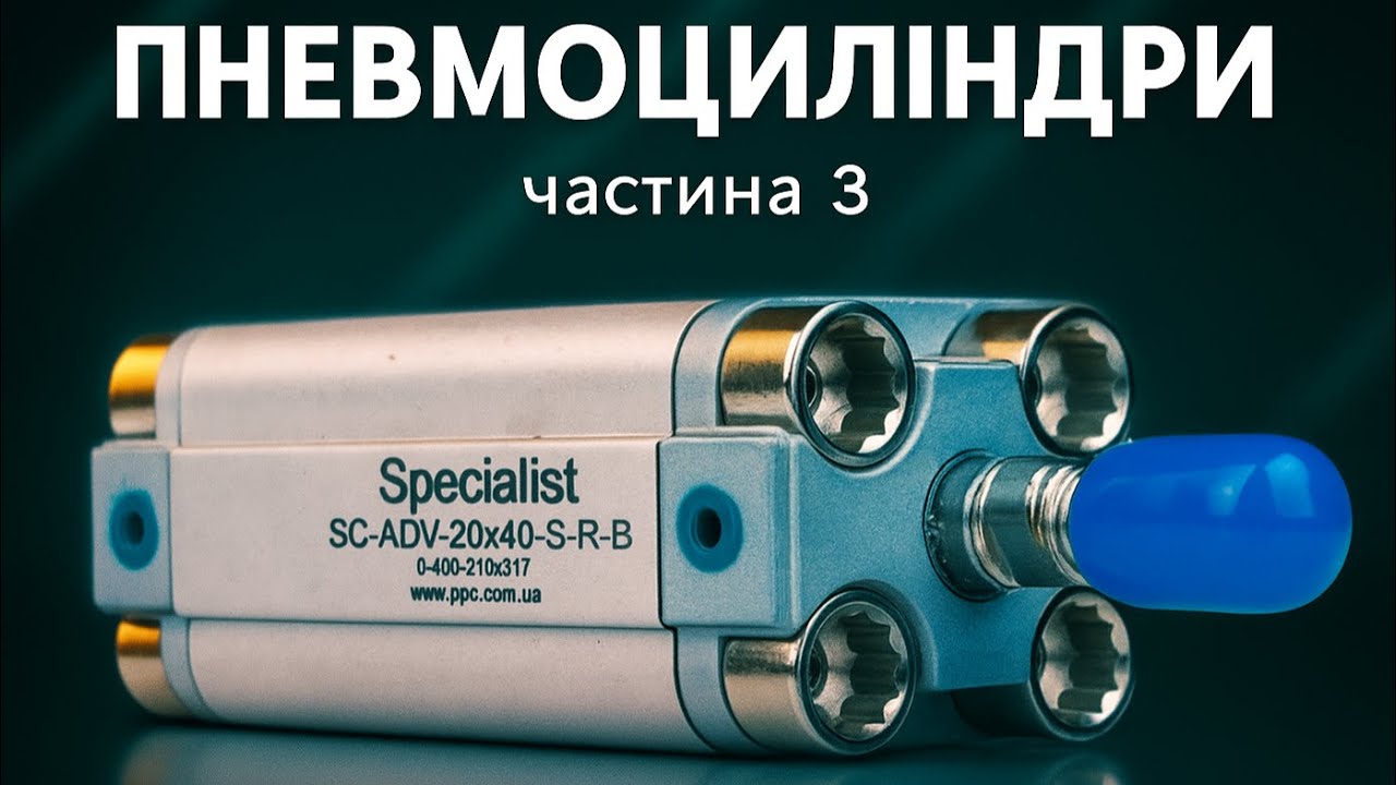 Пневмоциліндри для автоматизації | Власне виробництво СПЕЦІАЛІСТ | Промислова пневматика | ЧАСТИНА 3