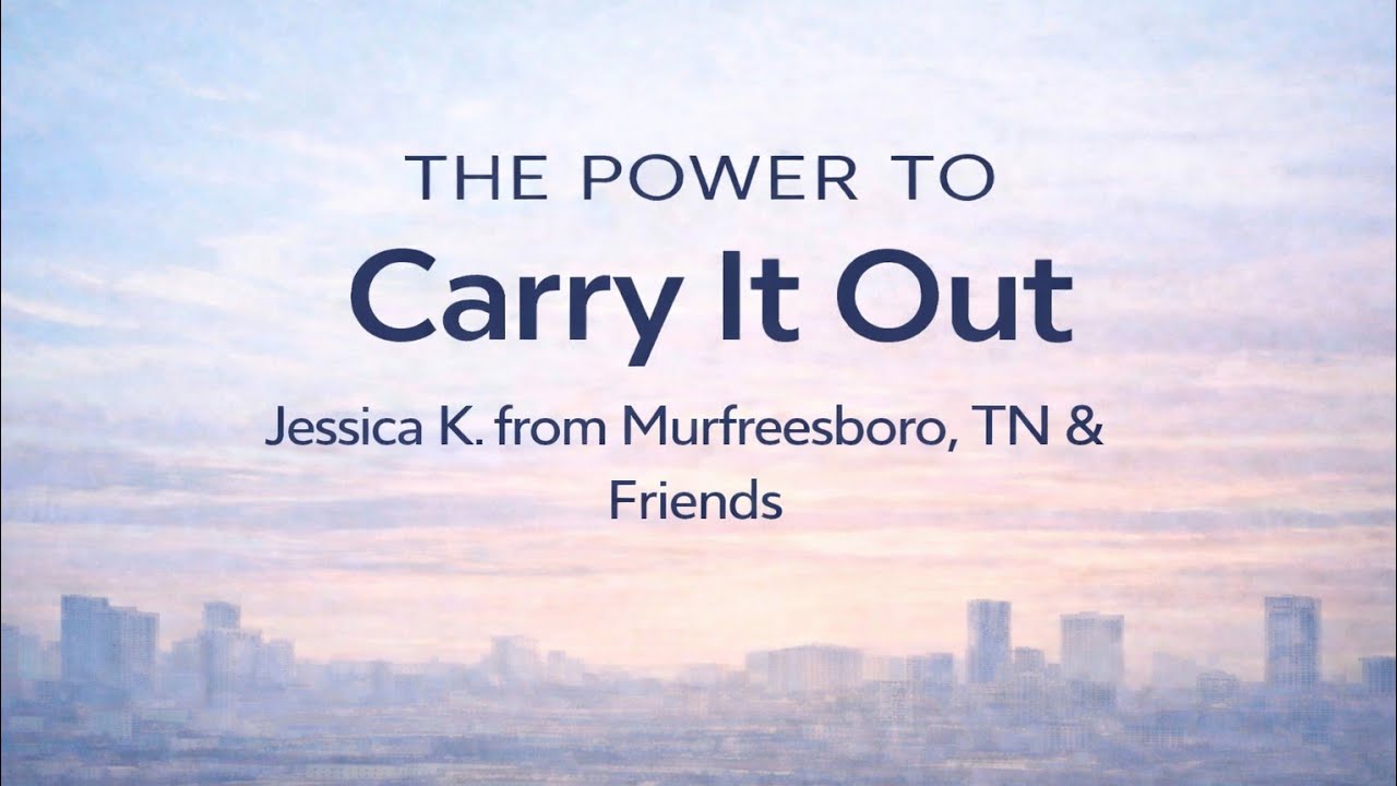 Jessica K. from Murfreesboro TN. & Friends ( Unmanageability ) The Power to Carry it out ( 2-15-26 )