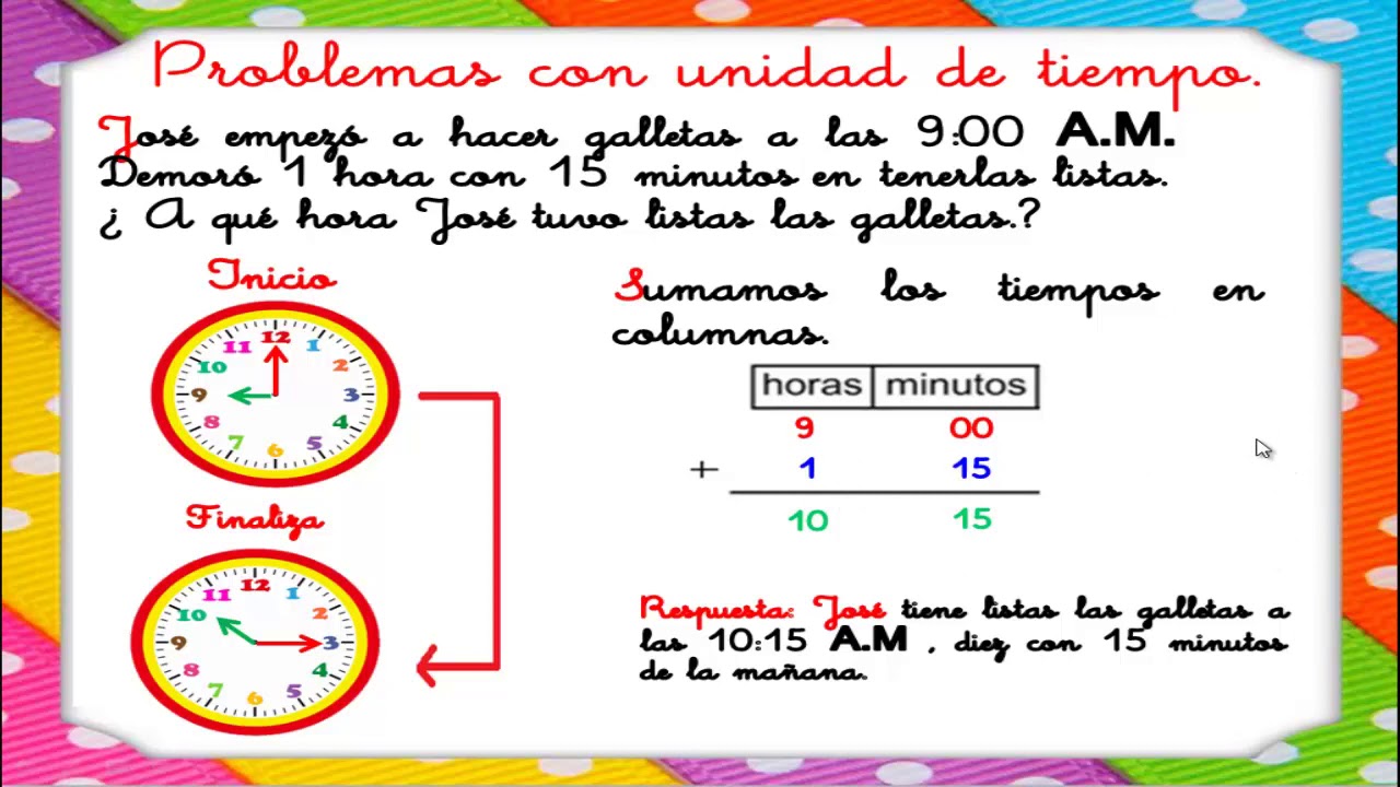 PROBLEMAS CON UNIDAD DE TIEMPO