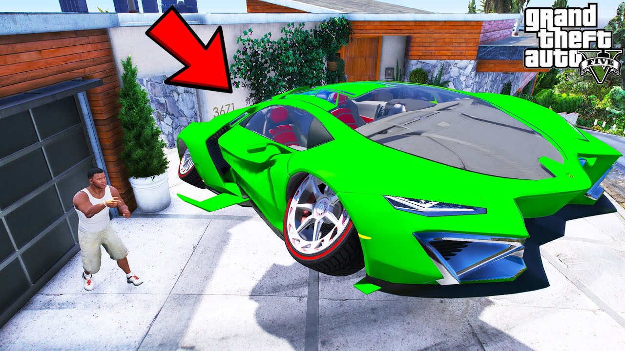 Franklin Steals Most Luxury Flying Lamborghini in GTA 5 | SHINCHAN and CHOP