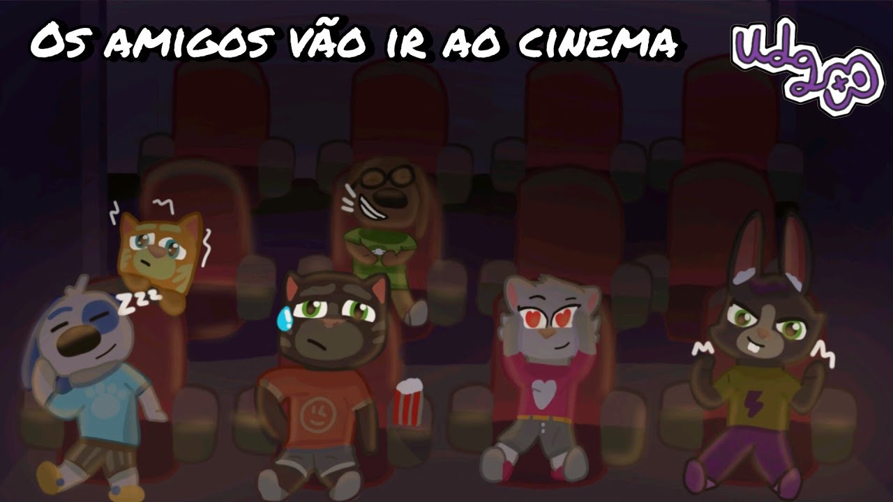 (✨️New update✨️)os amigos🍿vão ir ao novo cinema🎥do bairro🏠(my talking tom friends 2)