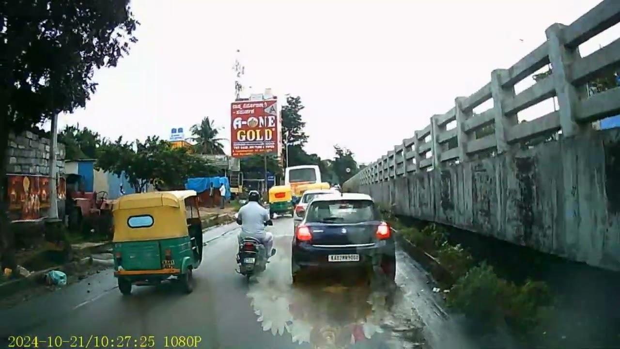 NGEF Layout to RR Nagar Sub Register Office Road - Drive View