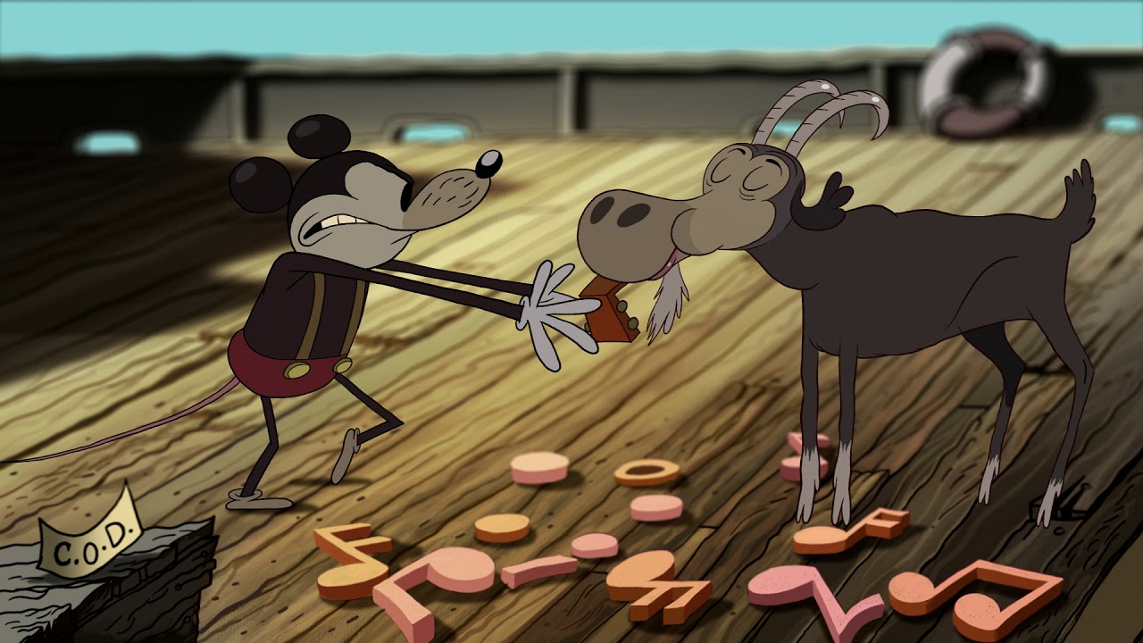 Steamboat Willie Redux scene