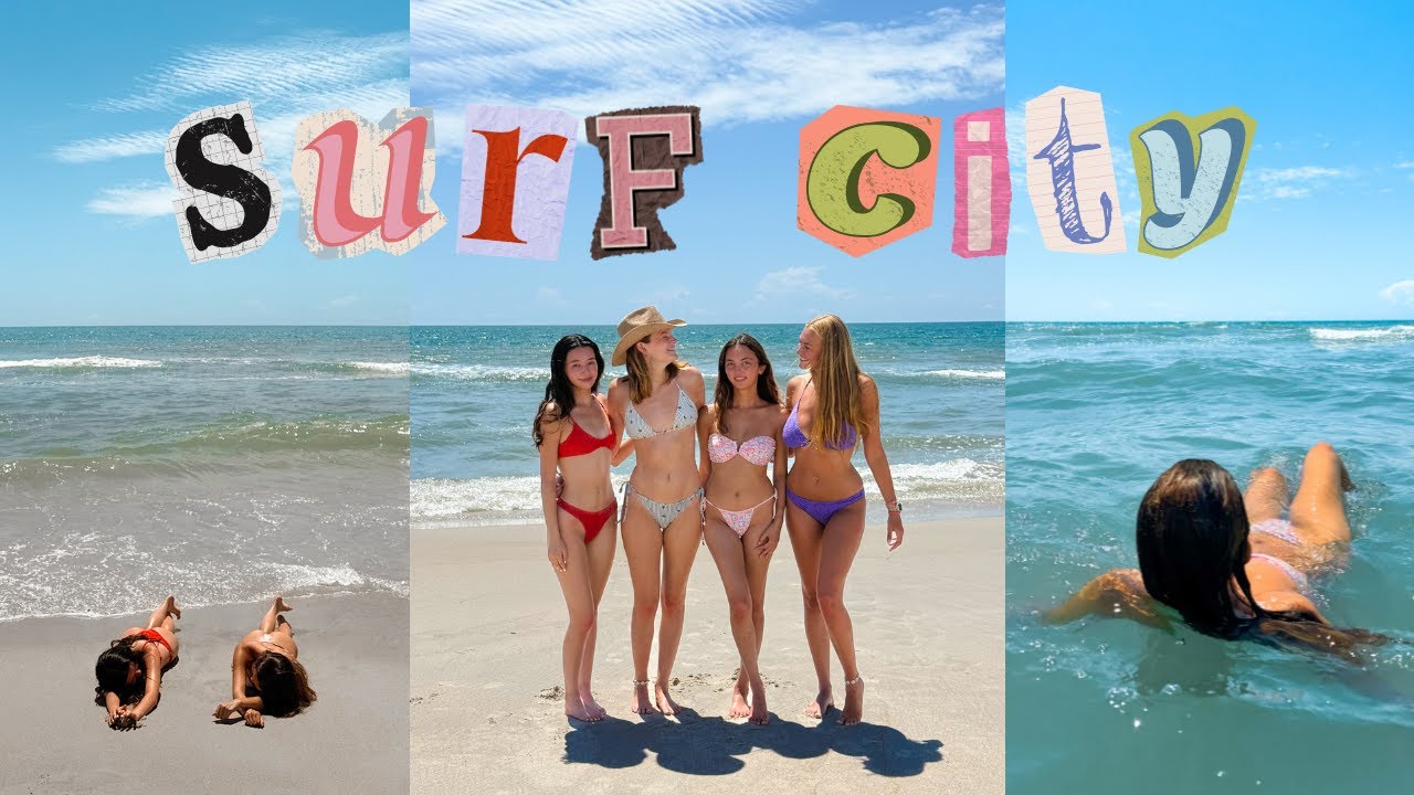 soaking in the summer at surf city 🏄‍♀️
