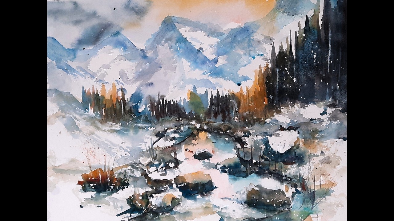 Watercolorpainting learning - Aquarelltechnik lernen