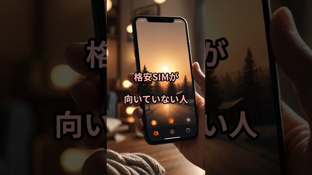 【落とし穴】格安SIMが合わない人の共通点